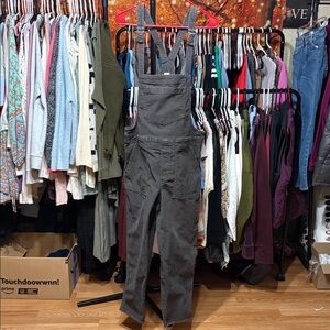 Aerie Charcoal  gray corduroy Overalls